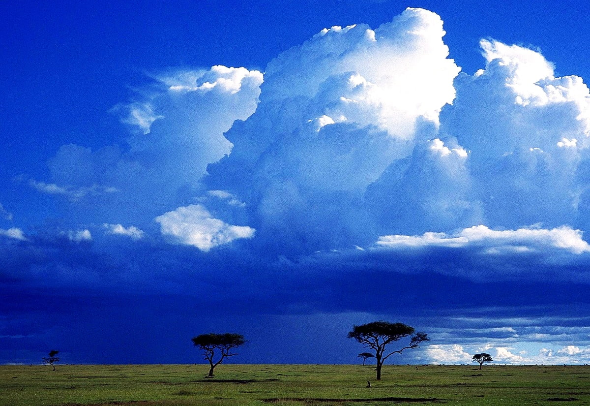 Nuvole nel cielo (Africa) - sfondo