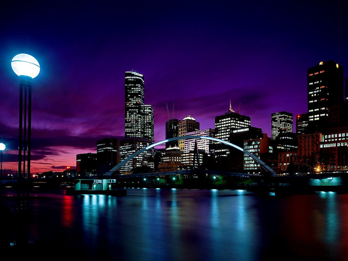 Città di notte (Australia) - gratis HD sfondo