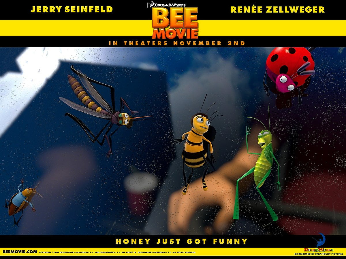 Cartoni animati, gioco d'avventura, Giochi, gioco per pc, animazione (scena da film "Bee Movie") : sfondo