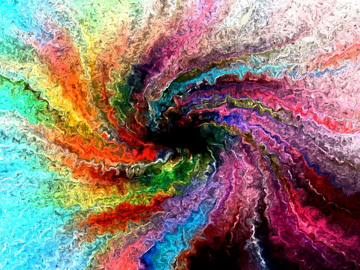 1600x1200 immagine di sfondo - colori dell'arcobaleno, pittura, astratte, frattale, arte