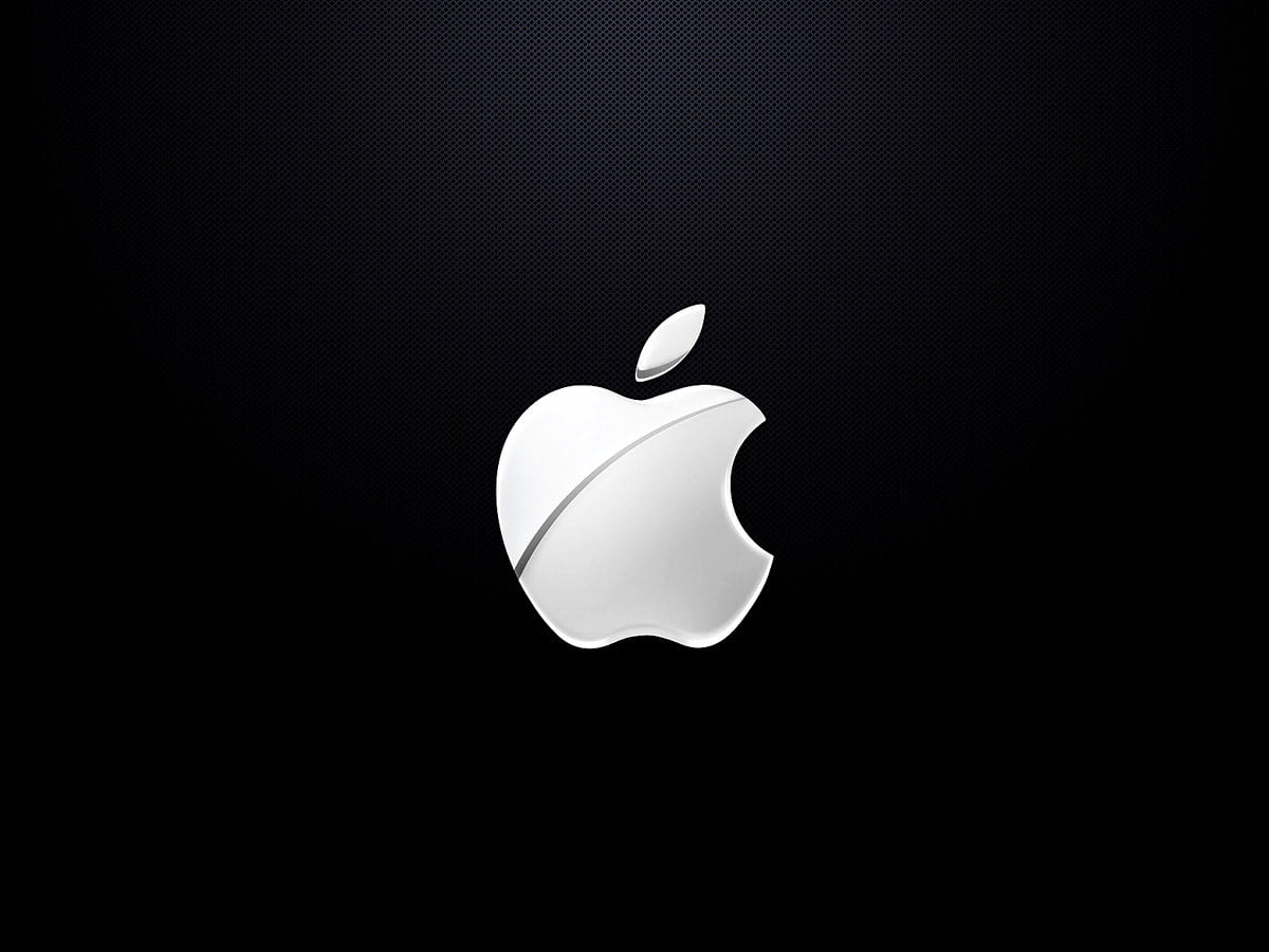 Foto di sfondo : Logo Apple, bianche, nere, frutta, logo (1600x1200)